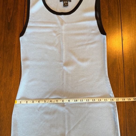 Finity Women's Blue with black piping flattering Maxi dress, Size Medium - Picture 10 of 12